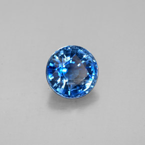 Disthène Bleu naturelle Coupe roude, 1.68 ct, SI