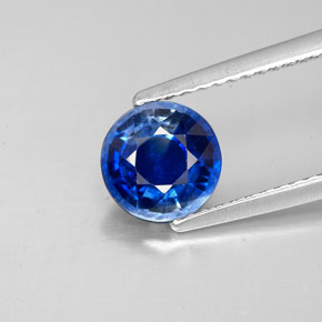 Cyanite bleue naturelle coupe roude, 1,57 ct, SI