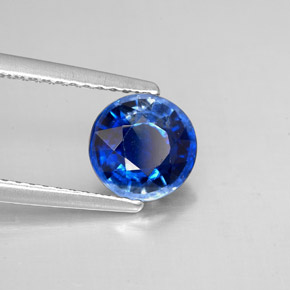 Cyanite bleue naturelle coupe roude, 1,57 ct, SI