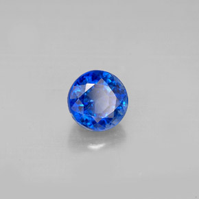 Cyanite bleue naturelle coupe roude, 1,33 ct, VS-SI