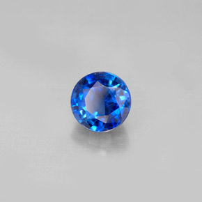 Cyanite bleue naturelle coupe roude, 1,31 ct, VS-SI