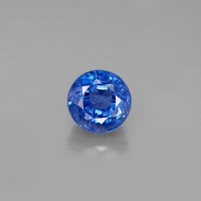 Cyanite bleue naturelle coupe roude, 1,54 ct, VS-SI