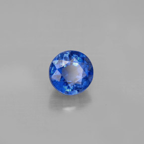 Cyanite bleue naturelle coupe roude, 1,44 ct, VS-SI