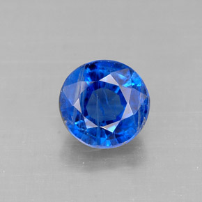 Cyanite bleue naturelle coupe roude, 1,23 ct, VS-SI