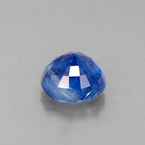 Cyanite bleue naturelle coupe roude, 1,23 ct, VS-SI