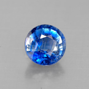 Cyanite bleue naturelle coupe roude, 1,08 ct, VS-SI
