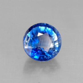 Cyanite bleue naturelle coupe roude, 1,08 ct, VS-SI
