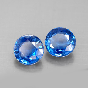 Achetez naturel ct Bleu Disthène gems, Coupe roude, En provenance Népal chez GemSelect. En stock, livraison internationale!