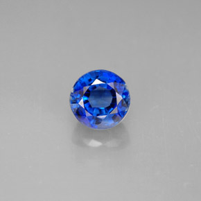 Cyanite bleue naturelle coupe roude, 1,41 ct, VS-SI