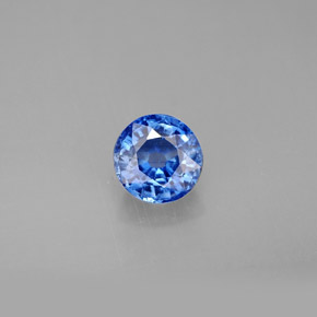 Disthène Bleu naturelle Coupe roude, 1.13 ct, VS