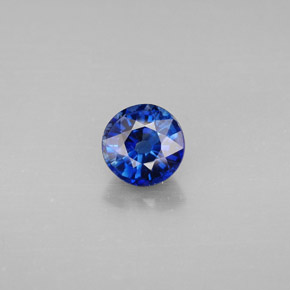 Cyanite bleue naturelle coupe roude, 1,09 ct, VS