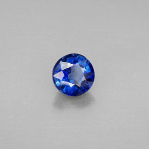 Cyanite bleue naturelle coupe roude, 1,09 ct, VS