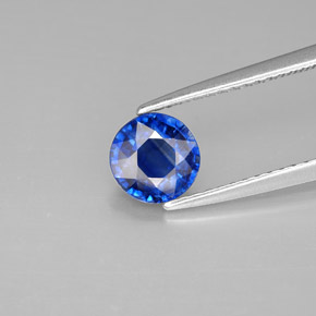 Cyanite bleue naturelle coupe roude, 0,96 ct, VS-SI