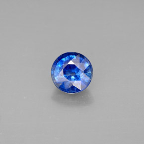 Cyanite bleue naturelle coupe roude, 1,16 ct, VS-SI