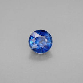 Cyanite bleue naturelle coupe roude, 1,16 ct, VS-SI