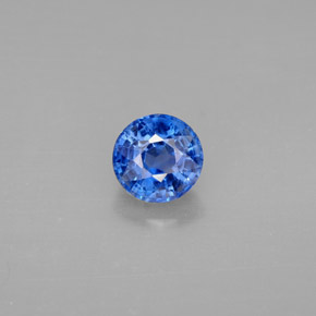 Cyanite bleue naturelle coupe roude, 1,15 ct, VS-SI