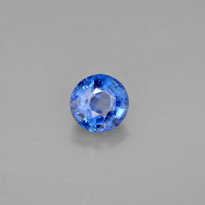 Cyanite bleue naturelle coupe roude, 1,15 ct, VS-SI