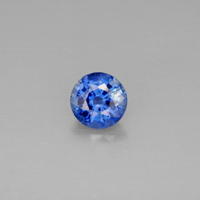 Cyanite bleue naturelle coupe roude, 0,98 ct, VS