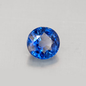 Cyanite bleue naturelle coupe roude, 1,02 ct, VS-SI