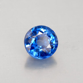 Disthène Bleu naturelle Coupe roude, 1.09 ct, VS