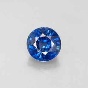 Cyanite bleue naturelle coupe roude, 1,13 ct, VS-SI