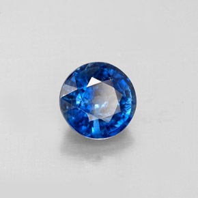 Cyanite bleue naturelle coupe roude, 1,13 ct, VS-SI