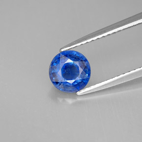 Cyanite bleue naturelle coupe roude, 1,03 ct, VS-SI