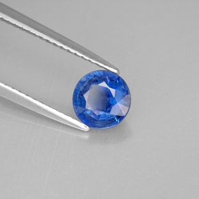 Cyanite bleue naturelle coupe roude, 1,03 ct, VS-SI