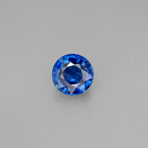 Cyanite bleue naturelle coupe roude, 1,04 ct, VS-SI