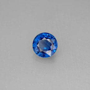 Cyanite bleue naturelle coupe roude, 1,04 ct, VS-SI