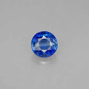 Cyanite bleue naturelle coupe roude, 1,14 ct, SI