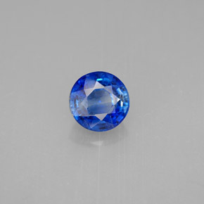 Cyanite bleue naturelle coupe roude, 1,14 ct, SI
