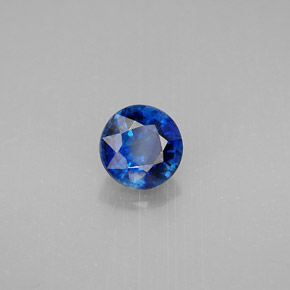 Cyanite bleue naturelle coupe roude, 1,04 ct, VS-SI