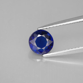 Cyanite bleue naturelle coupe roude, 1,20 ct, VS-SI