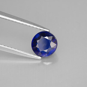 Cyanite bleue naturelle coupe roude, 1,20 ct, VS-SI