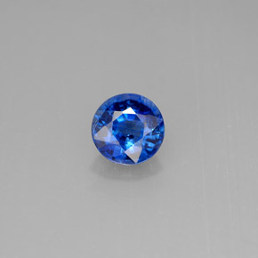 Cyanite bleue naturelle coupe roude, 0,92 ct, VS-SI