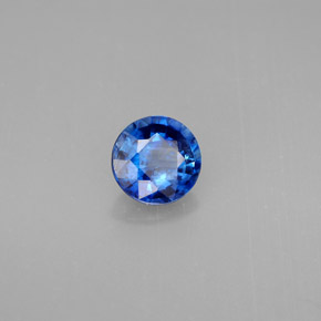 Cyanite bleue naturelle coupe roude, 0,92 ct, VS-SI