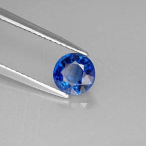 Disthène Bleu naturelle Coupe roude, 1.07 ct, VS-SI