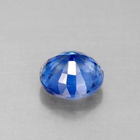 Cyanite bleue naturelle coupe roude, 0,81 ct, VS-SI