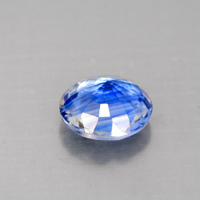 Cyanite bleue naturelle coupe roude, 0,97 ct, VS-SI