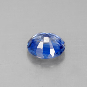 Cyanite bleue naturelle coupe roude, 0,87 ct, VS-SI