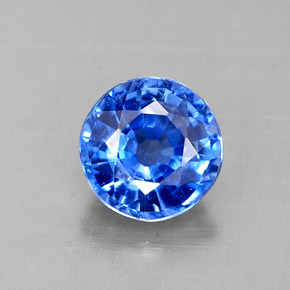 Disthène Bleu naturelle Coupe roude, 0.97 ct, VS
