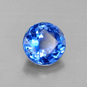 Disthène Bleu naturelle Coupe roude, 0.97 ct, VS