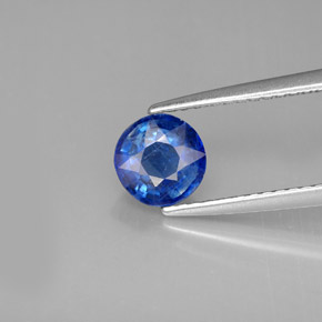 Disthène Bleu naturelle Coupe roude, 0.95 ct, VS