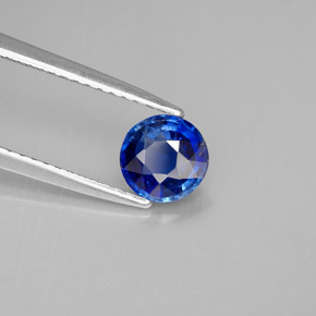 Cyanite bleue naturelle coupe roude, 0,86 ct, VS-SI