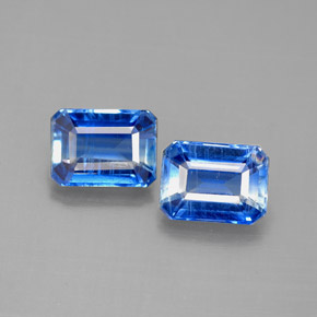Achetez naturel ct bleue cyanite gems, taille émeraude, en provenance népal chez gemselect. en stock, livraison internationale!