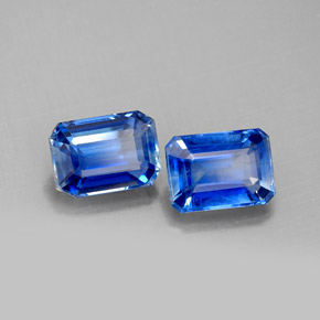 Achetez naturel ct Bleu Disthène gems, Taille émeraude, En provenance Népal chez GemSelect. En stock, livraison internationale!