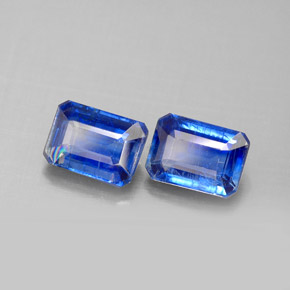 Achetez naturel ct bleue cyanite gems, taille émeraude, en provenance népal chez gemselect. en stock, livraison internationale!