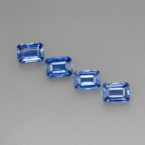 Achetez naturel ct bleue cyanite gems, taille émeraude, en provenance népal chez gemselect. en stock, livraison internationale!