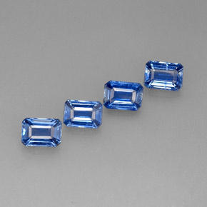 Achetez naturel ct bleue cyanite gems, taille émeraude, en provenance népal chez gemselect. en stock, livraison internationale!